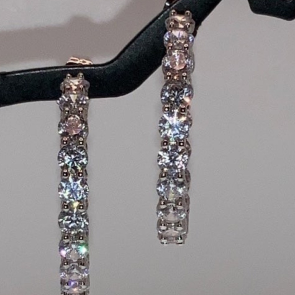 4ct Inside-Out Hoop Earrings